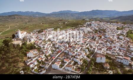 Alozaína is a town and municipality in the province of Málaga, part of the autonomous community of Andalusia in southern Spain. Stock Photo