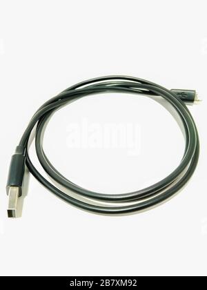 A picture of usb cable Selective focus Stock Photo