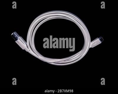 A picture of usb cable Selective focus Stock Photo