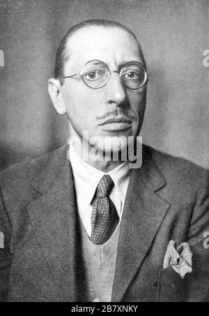 IGOR STRAVINSKY (1882-1971) Russian composer and pianist about 1925 Stock Photo