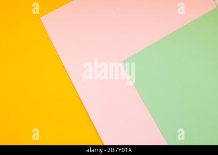 New Minimal Flat design. Colorful new Paper modern background. Bright colors for fresh and modern graphics. Abstract background with linear geometric Stock Photo
