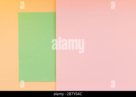 Geometric Colorful Paper Background.Coloured paper in geometric flat composition.Abstraction from colored cardboard. Composed paper like a material Stock Photo