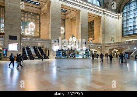 Grand Central is almost empty due to the COVID-19 pandemic, March 2020, New York City, USA Stock Photo