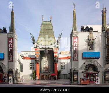 Chinese Theatre, Hollywood Boulevard, Los Angeles, California, USA Stock Photo