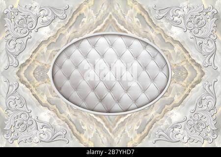 Ornamental Design for Coffered Ceiling Stock Photo - Alamy