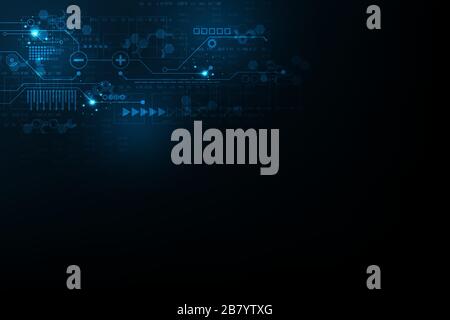 Abstract background vector about complex digital work. Stock Vector