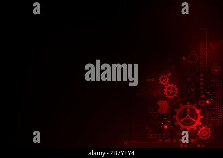 Vector background in the concept of technology. Stock Vector