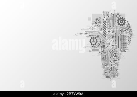 New technology that is born from creativity. Stock Vector