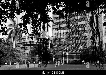 Churchgate Railway Station Building, Bombay, Mumbai, Maharashtra, India, Asia Stock Photo