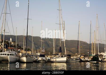 Poros. Saronic islands. Egean Sea, Mediterranean. Greece (Hellas), Europe. Stock Photo