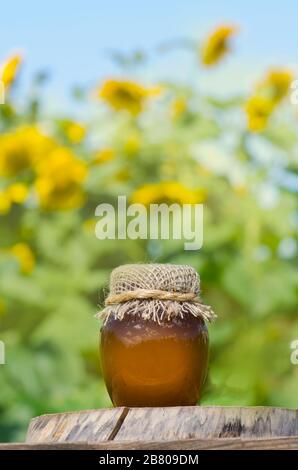 Download Empty Glass Honey Jar With Yellow Cap On Fabric Tablecloth Stock Photo Alamy PSD Mockup Templates