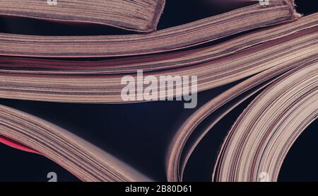 Close up beautiful journals pages pattern background for design Stock ...