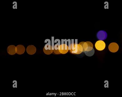 Defocused bokeh color lights abstract background. Colorful dots defocused background. Stock Photo