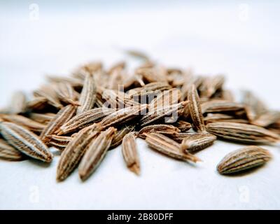 A picture of cumin seeds Stock Photo