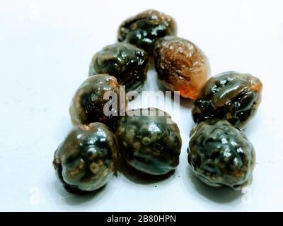 A picture of papaya seeds Stock Photo