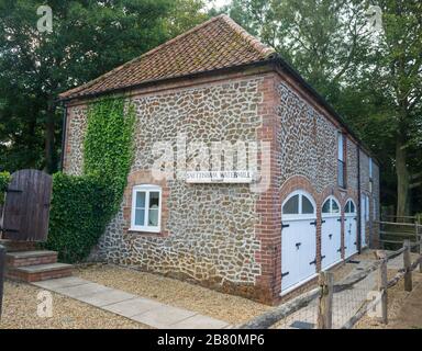 Snettisham Mill, a small historic watermill in the West Norfolk village ...