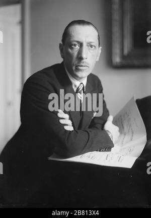 IGOR STRAVINSKY (1882-1971) Russian composer about 1925 Stock Photo