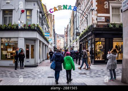 shopping in Carnaby Street , london United Kingdom Stock Photo