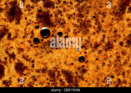 Surface of brewed coffee with foam Stock Photo