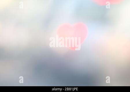 Red Soft heart-shaped on black background Colorful lighting bokeh for decoration backdrop wallpaper blurred valentine, Love Pictures background, Light Stock Photo