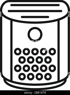 Dehumidifier icon. Outline dehumidifier vector icon for web design isolated on white background Stock Vector