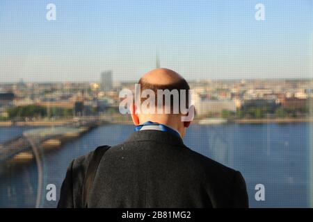 Back view of business people Stock Photo