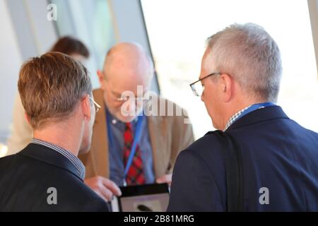 Back view of business people Stock Photo