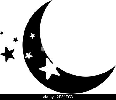 Sickle moon graphic design template vector isolated Stock Vector Image ...