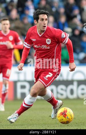 HUDDERSFIELD, UK - FEB 21ST 2015. Cardiff's Peter Whittingham during the Sky Bet Championship match between Huddersfield Town & Cardiff City at the John Smith's Stadium in Huddersfield on Saturday February 21st 2015 (Credit: MI News) Stock Photo