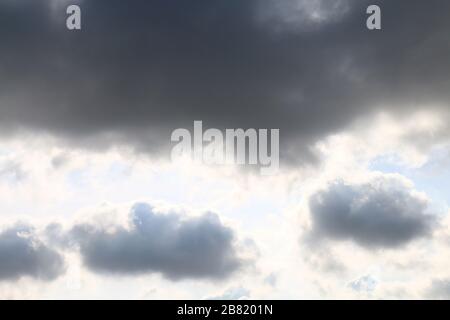 sky, sky with sunlight cloud dark, sky sunrise cloud background, rainy storm cloudscape sky dark strange pollution Stock Photo