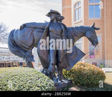 the national cowgirl museum and hall of fame in the cultural district of fort worth Texas Stock Photo