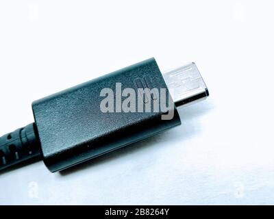 A picture of usb cable Selective focus Stock Photo
