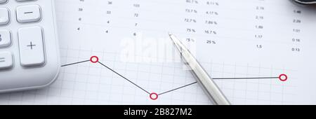 Accounting and statistics research Stock Photo