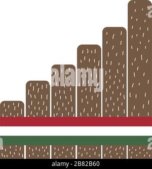 Isolated pan flute instrument flat style icon vector design Stock Vector