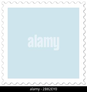 Postage stamp in front of white background Stock Photo