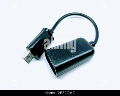 A picture of usb cable Selective focus Stock Photo