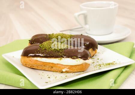 Ekler Turkish dessert Stock Photo