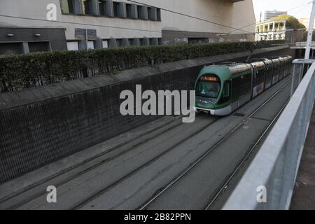 Milan, Italy. 19th Mar, 2020. A general view of Bicocca District on March 19, 2020 in Milan, Italy. Spring blooms in the suburbs as the Italian government continues to enforce the nationwide lockdown measures to control the spread of COVID-19. Credit: Mairo Cinquetti/Alamy Live News Stock Photo