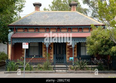 Traditional Victorian house Melbourne, Australia Stock Photo