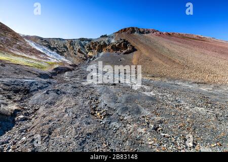 Landmannalaugar is a place in the Fjallabak Nature Reserve in the Highlands of Iceland. It is at the edge of Laugahraun lava field, which was formed i