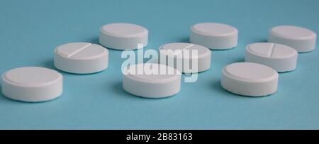 tablets from pharmaceuticals antibiotics medicine tablets antibacterial tablets Stock Photo