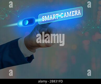 Word writing text Smart Camera. Business photo showcasing individual image processing systems designed to automate Stock Photo
