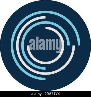 lines loading circle block style icon vector design Stock Vector Image ...