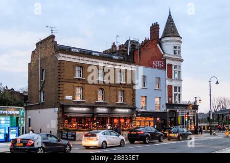 The Assembly House public house and Neighbour Bar and Restaurant in Kentish Town, London, UK Stock Photo