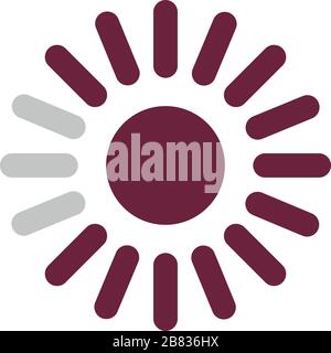 lines loading circle flat style icon vector design Stock Vector Image ...