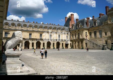Palace of Fontainebleau chateau de Fontainebleau.Fontainebleau.Seine-et-Marne.France Stock Photo