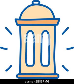 Ramadan lantern line and fill style icon vector design Stock Vector