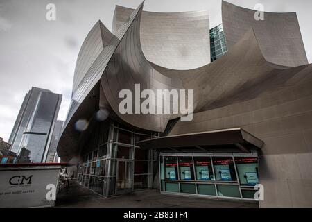 Los Angeles, USA. 19th Mar, 2020. The L.A. Philharmonic cancels their performance due to the Covid19 emergency. 3/19/2020 Los Angeles, CA USA (Photo by Ted Soqui/SIPA USA) Credit: Sipa USA/Alamy Live News Stock Photo
