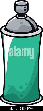 spray paint bottle isolated icon Stock Vector