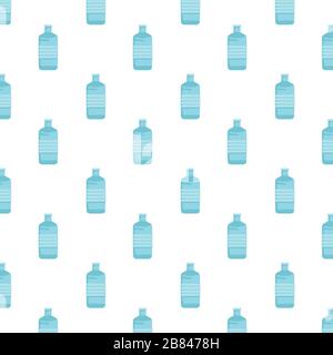 water big bottles containers pattern background Stock Vector